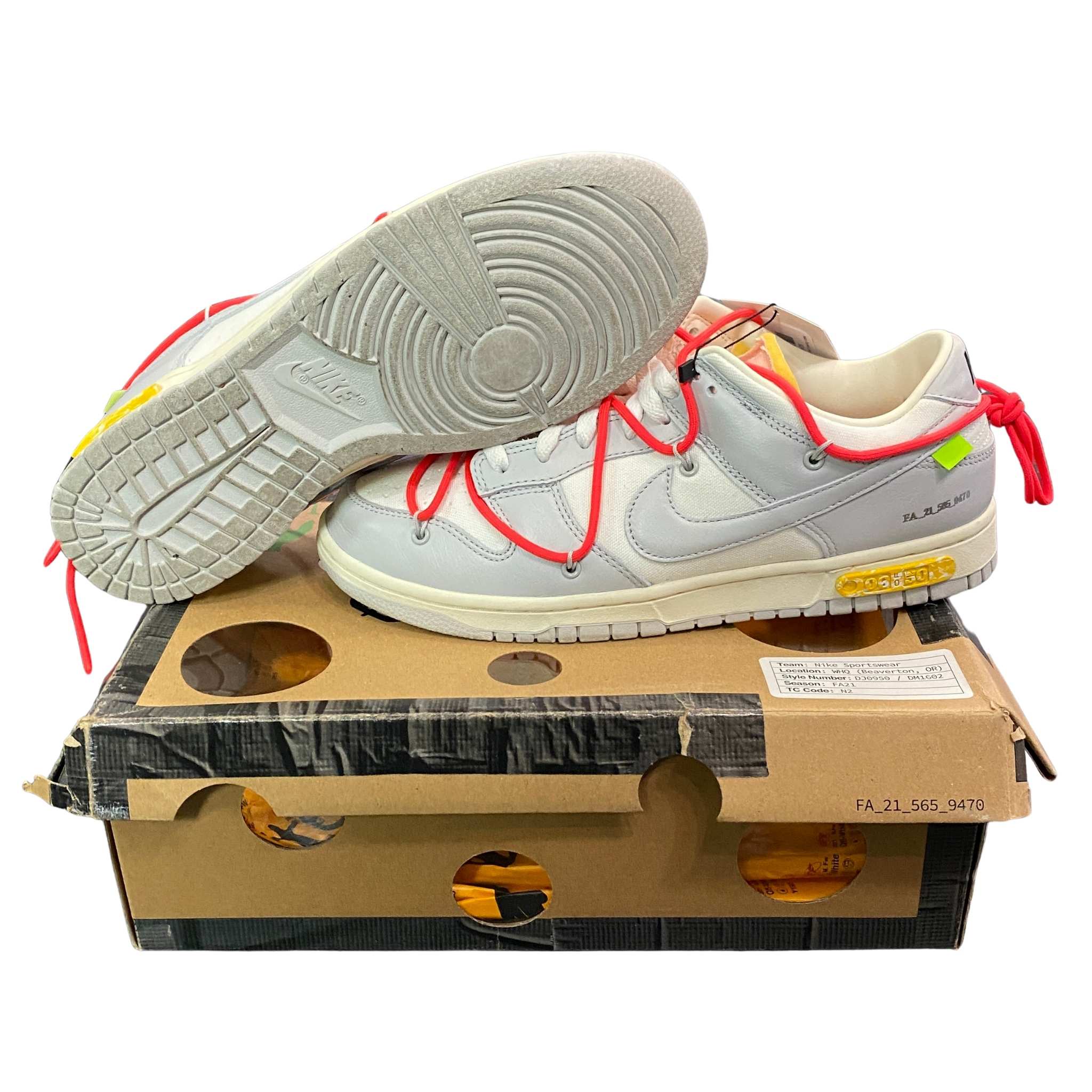 Nike Dunk Low Off-White Lot 6 (USED)