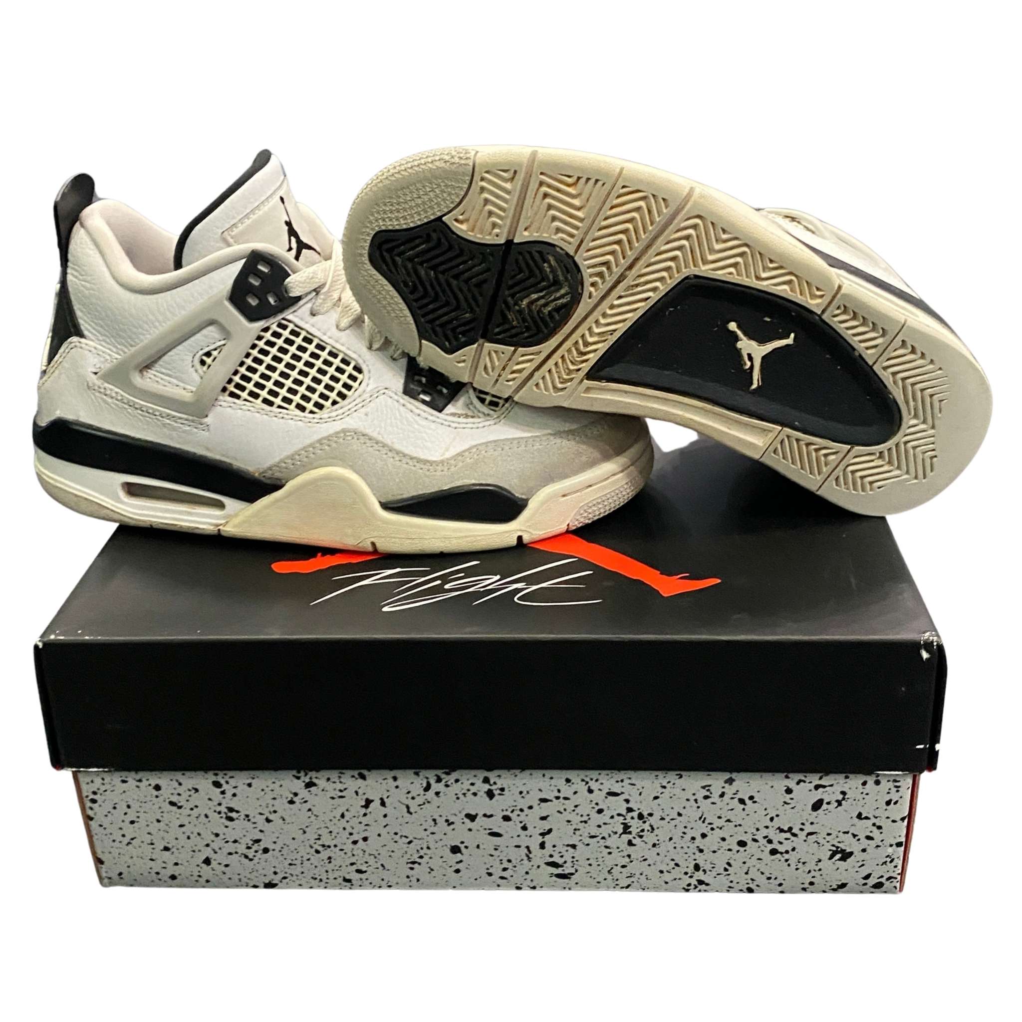 Jordan 4 Military Black (GS) (USED)