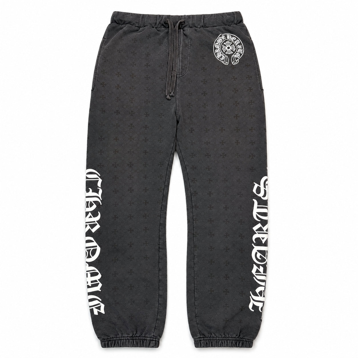 Pre-Owned Chrome Hearts Monogram Horseshoe Sweatpants