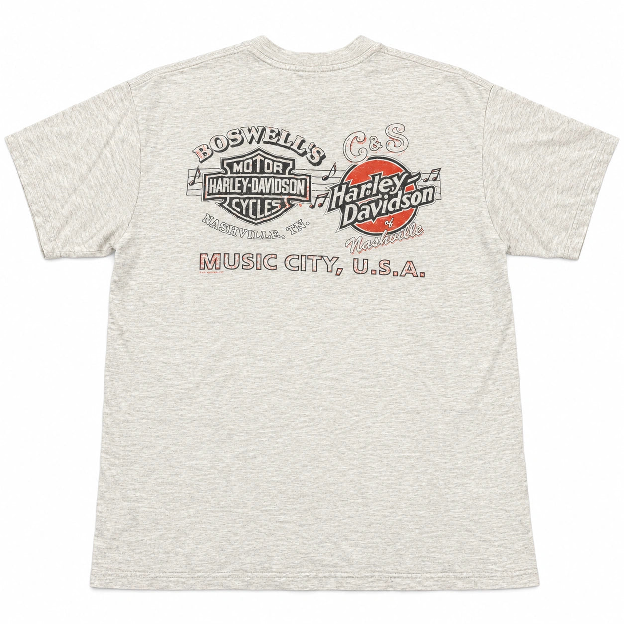 (FS) Vintage Harley Davidson Nashville Music City Tee
