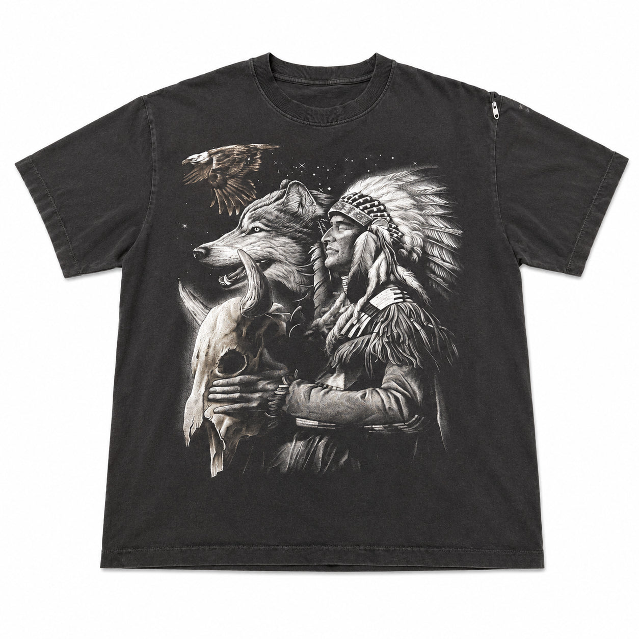 (FS) VINTAGE WOLF NATIVE TEE