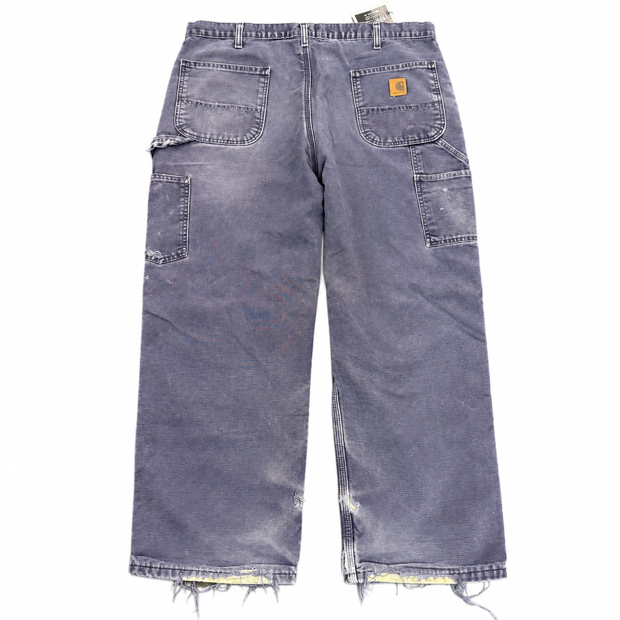 Vintage Carhartt Plaid Lined Pants Navy