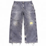 Vintage Carhartt Plaid Lined Pants Navy