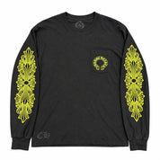 Chrome Hearts Neon Yellow Horseshoe L/S Tee
