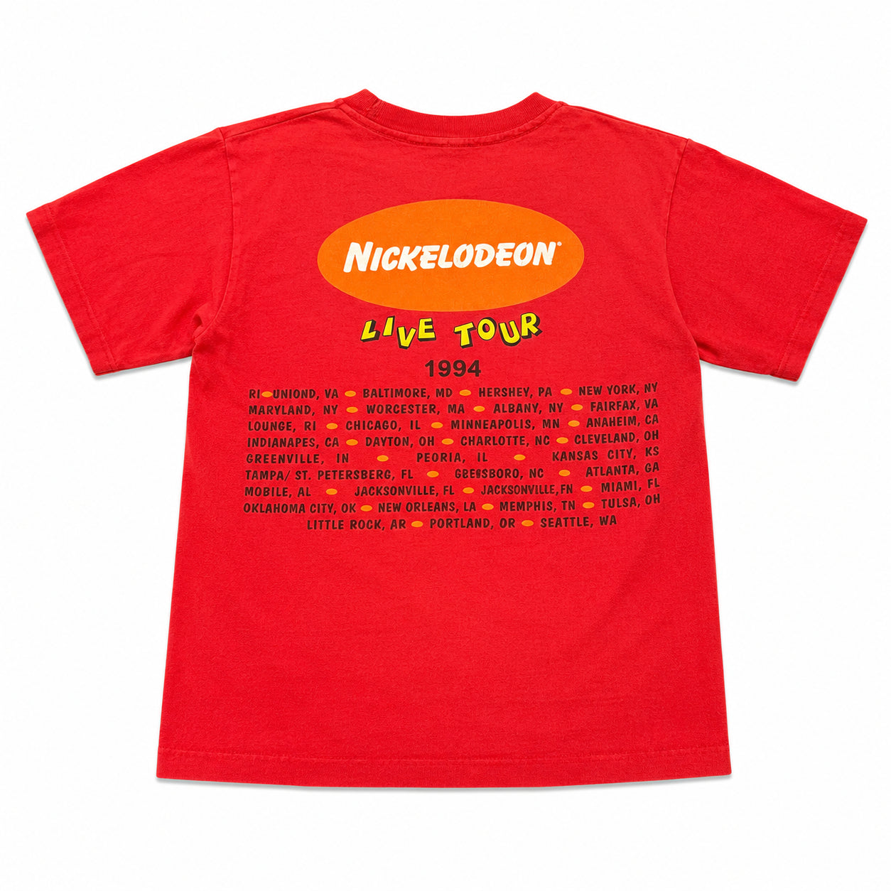 (FS) Vintage Nickelodeon Live Tour Tee 1994