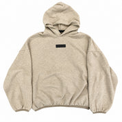 Pre-Owned ESSENTIALS Center Logo Hoodie Dark Grey