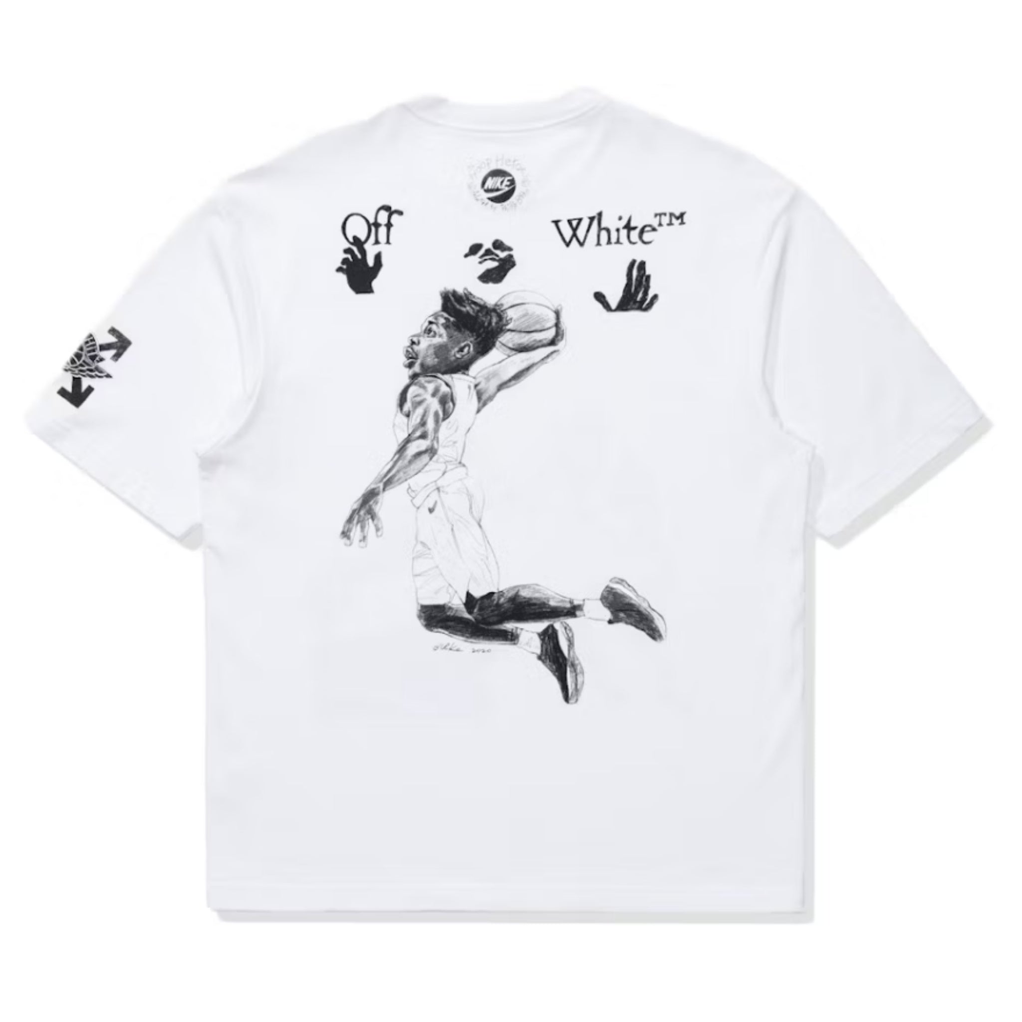 OFF-WHITE x Jordan Tee White