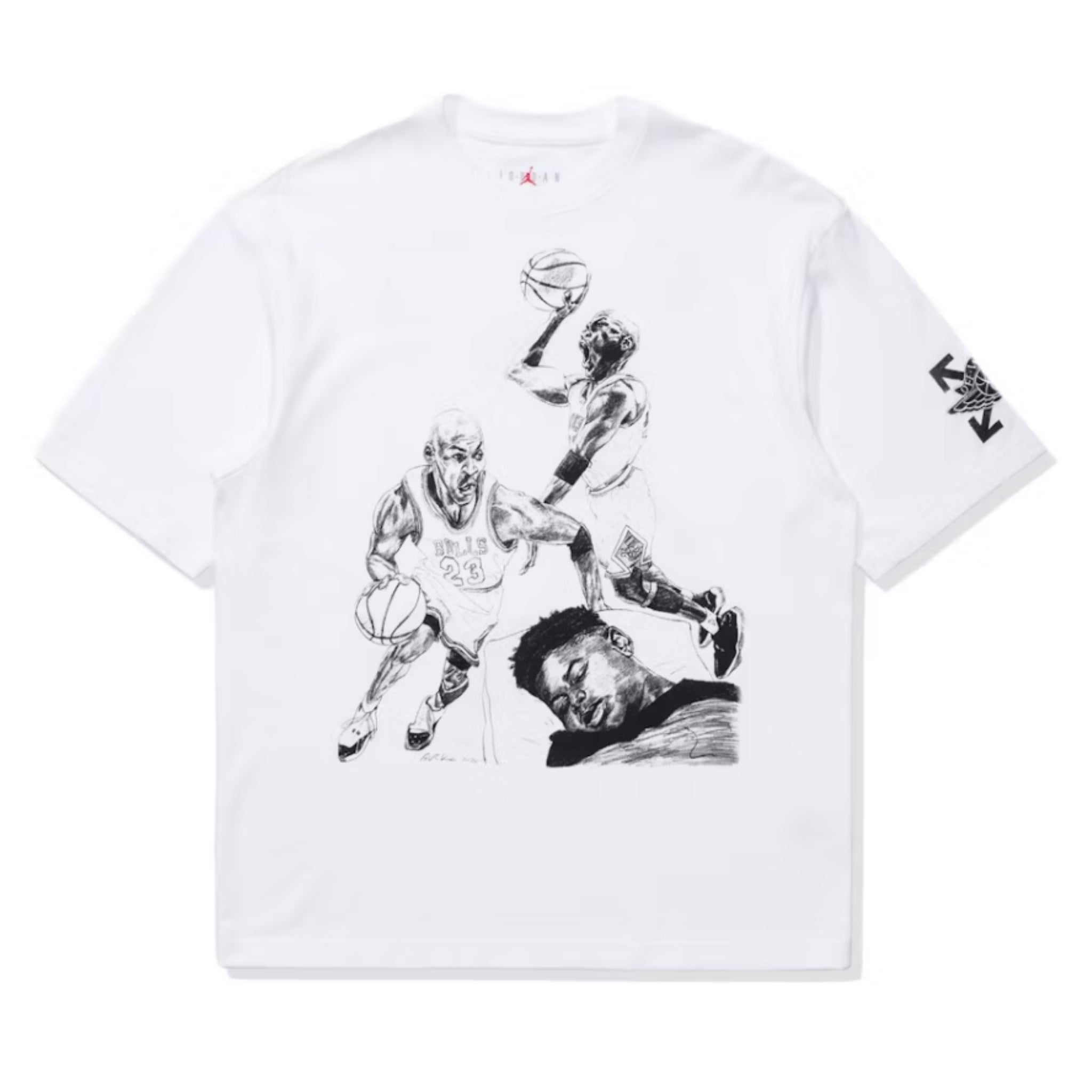 OFF-WHITE x Jordan Tee White