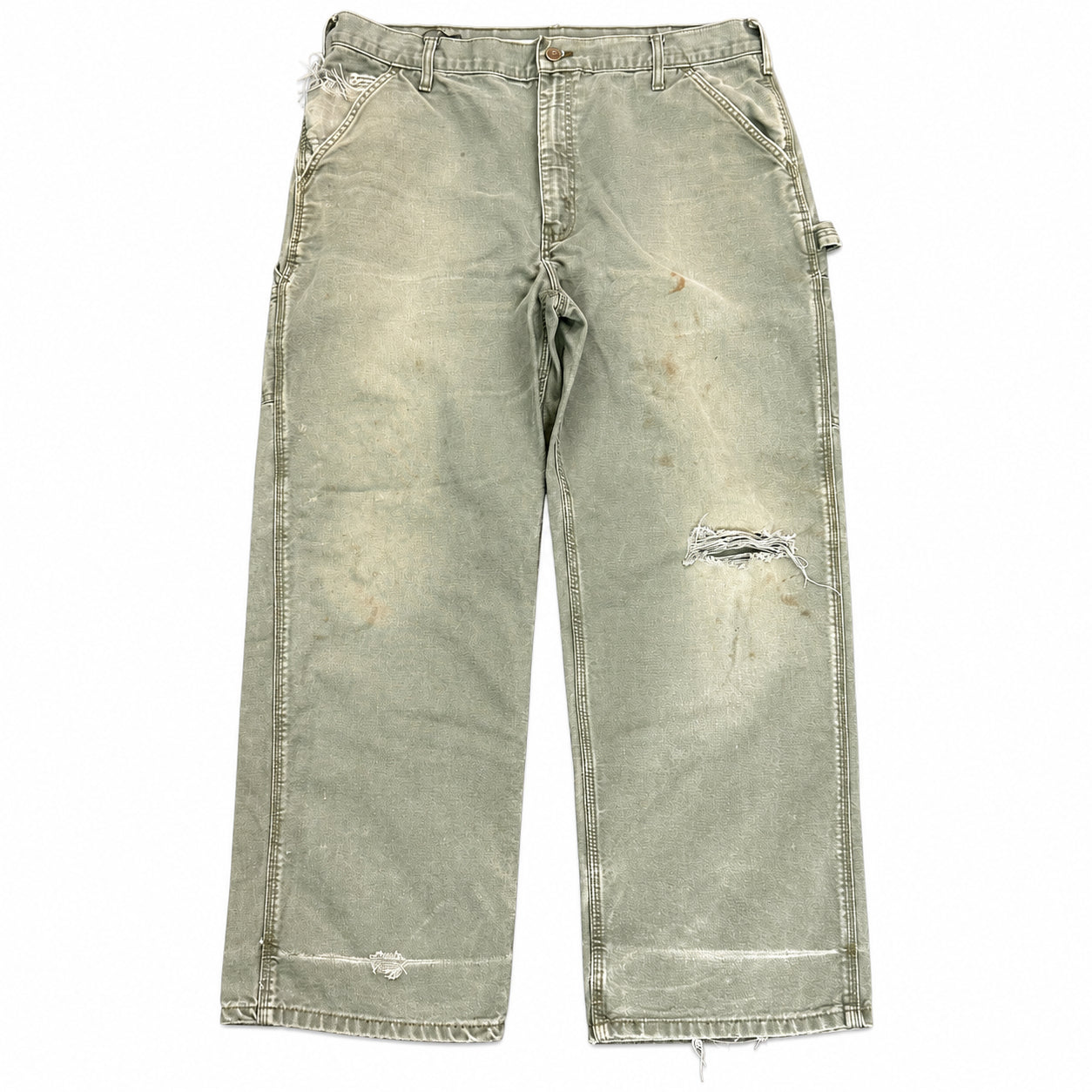 Vintage Carhartt Carpenter Pants Olive 4