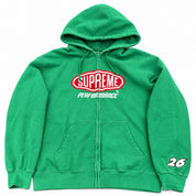 Pre-Owned Supreme Performance Zip Up Hoodie Green