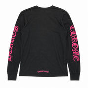 Pre-Owned Chrome Hearts Pink Neck Logo L/S Tee