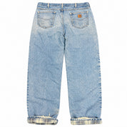 Vintage Carhartt Plaid Lined Jeans 1
