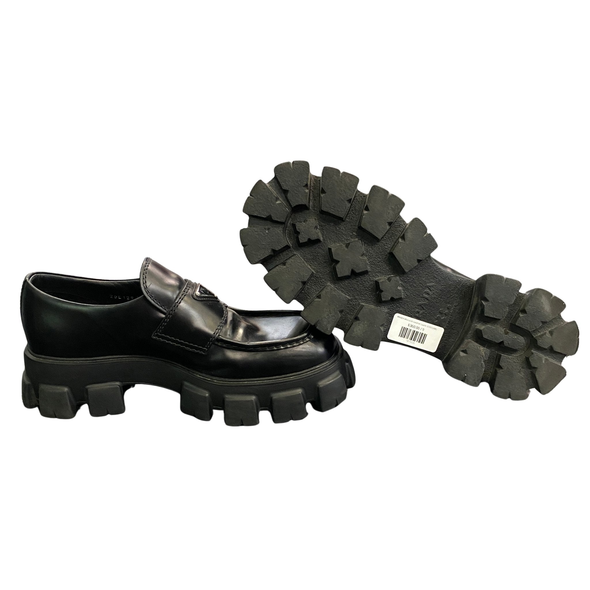 PRADA Monolith Leather Loafer (USED)(NB)