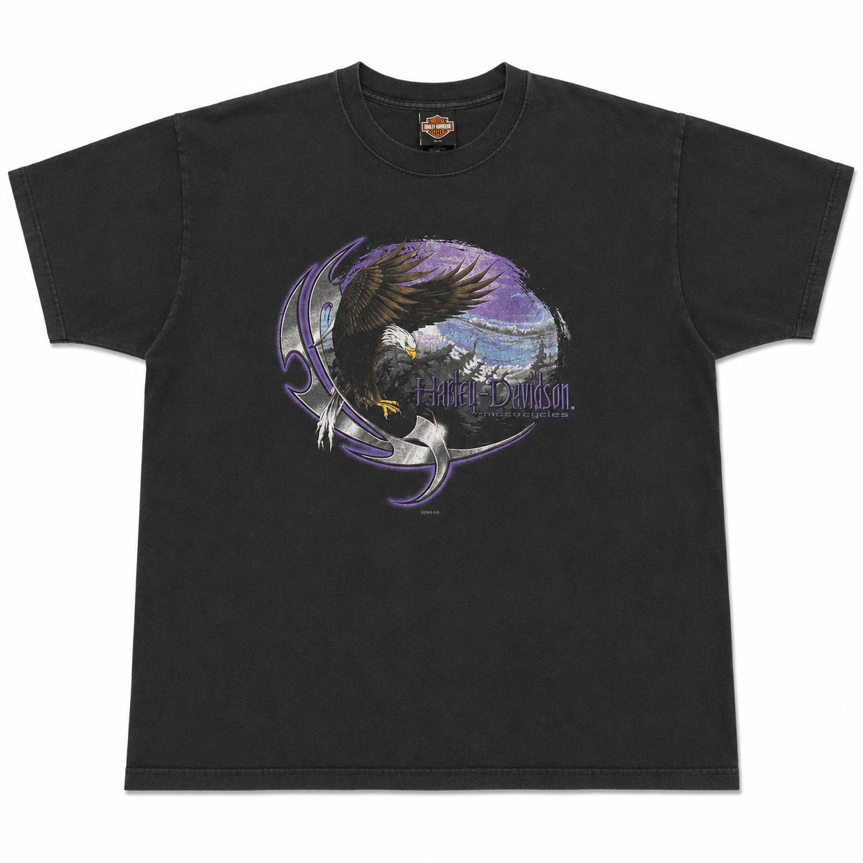 (FS) Vintage Harley Davidson Purple Eagle Tee