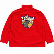 (FS) Vintage JNCO JEANS Flame Bowling Dice 1/4 Zip Red