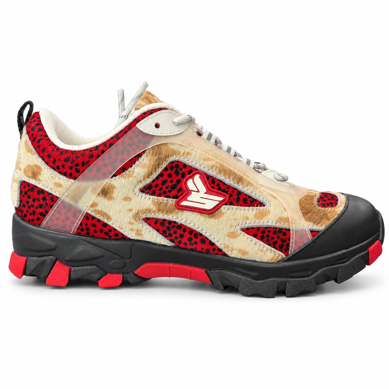 Sicko x PDF Hiking Shoe diamond Red Cheetah Flip