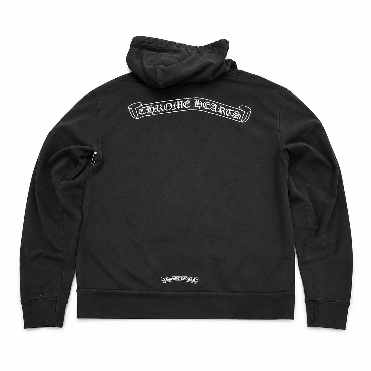 Pre-Owned Chrome Hearts Scroll Hoodie Black
