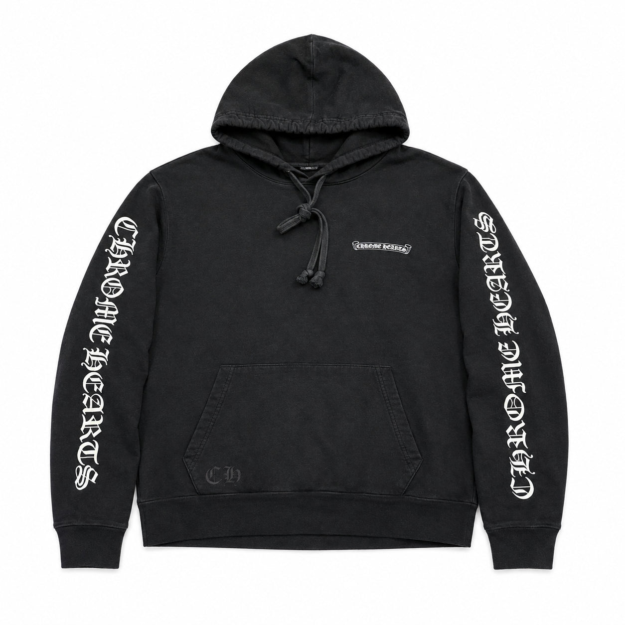 Pre-Owned Chrome Hearts Scroll Hoodie Black
