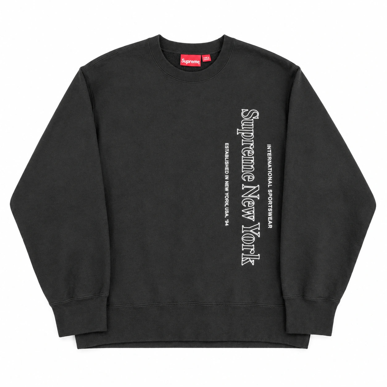 Pre-Owned Supreme Side Logo Crewneck FW20