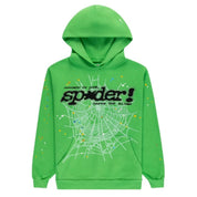 SP5DER Rhinestone Punk v2 Hoodie Lime