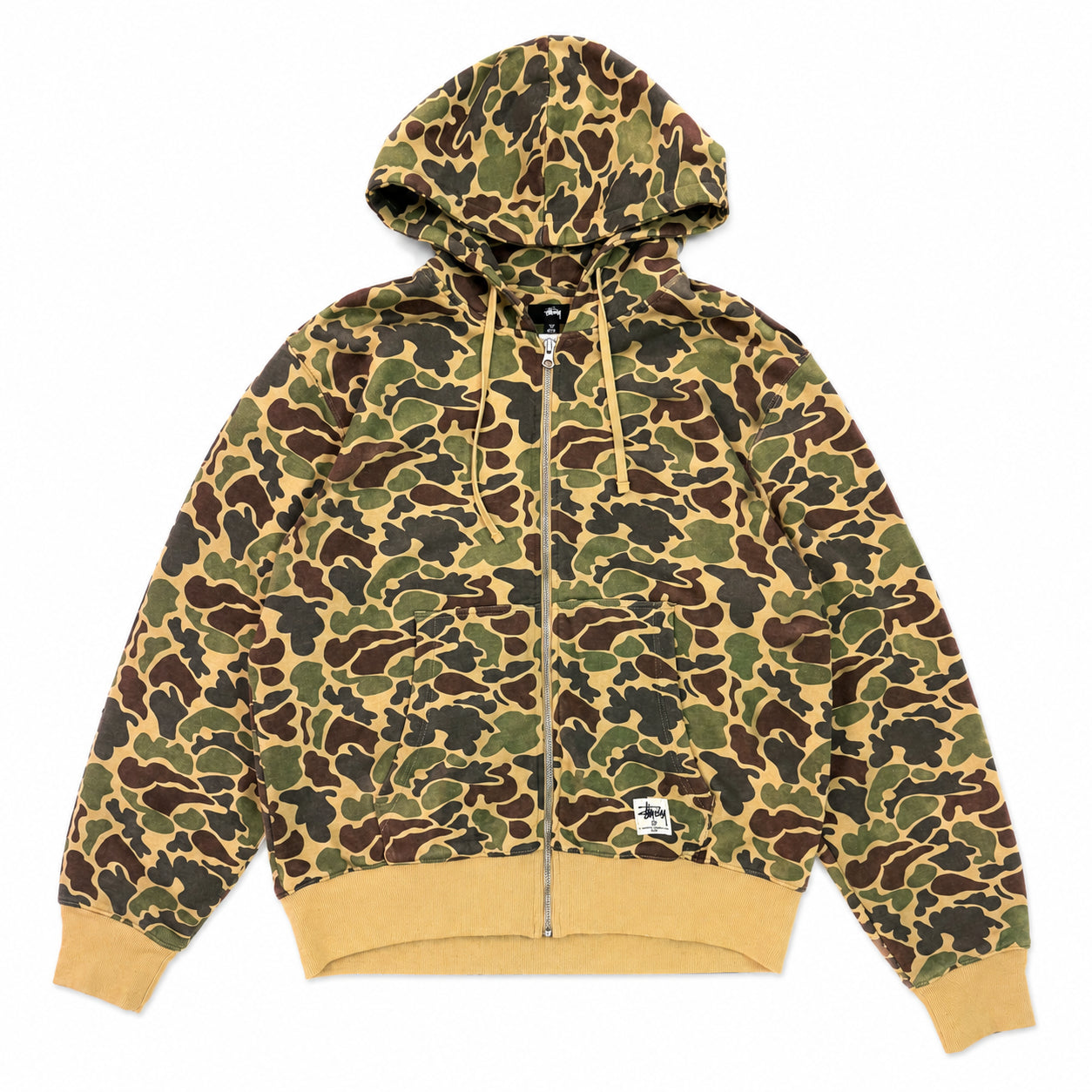 Pre-Owned Stussy Workgear Hoodie Camo