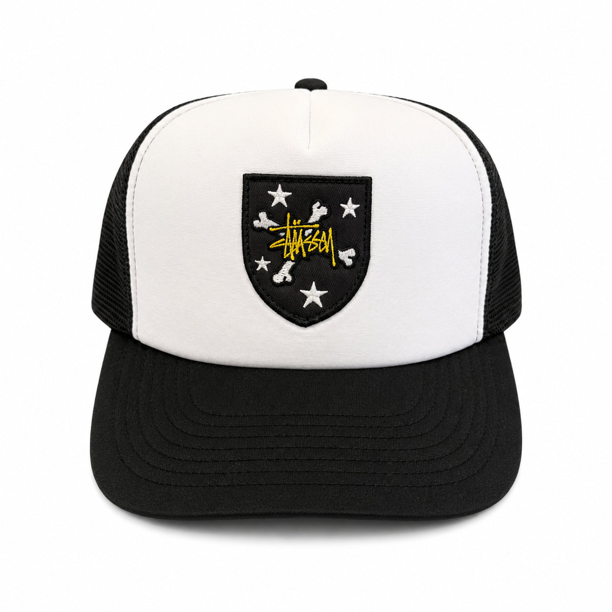 Vintage Stussy Bones Patch Trucker Hat