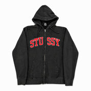 Pre-Owned Stussy Felt Logo Zip-Up