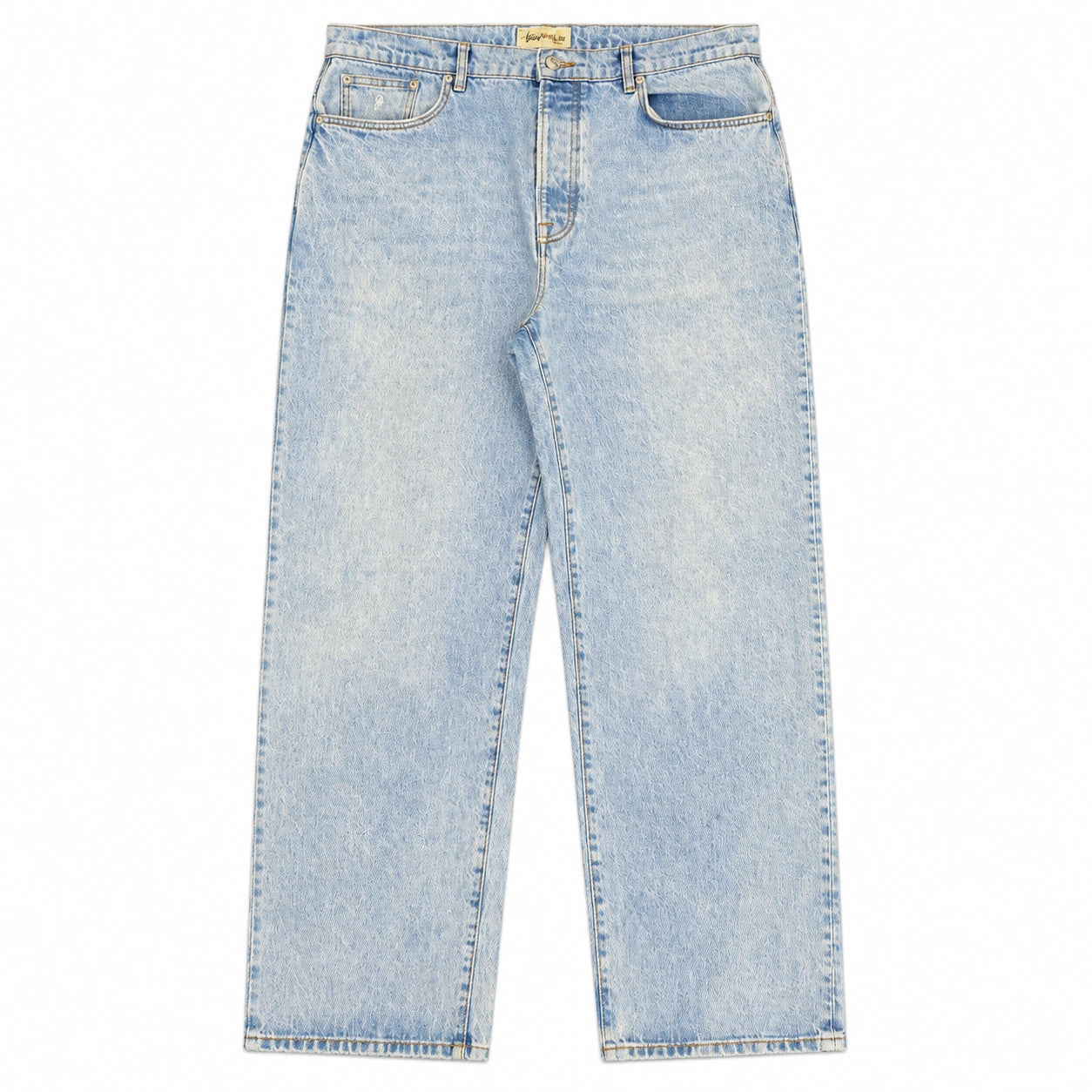 Pre-Owned Stussy Big Ol Jeans Light Blue