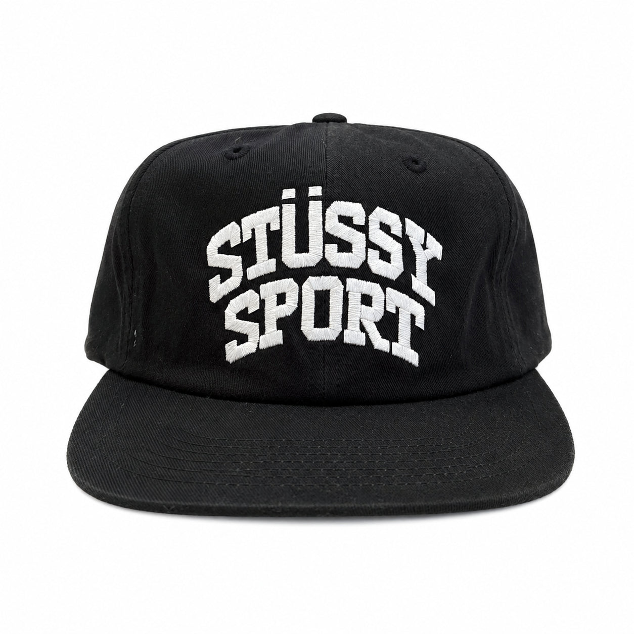 Stussy Mid Depth Sport Snapback Black