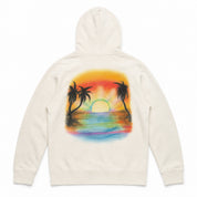 Pre-Owned Stussy Sunset Hoodie White