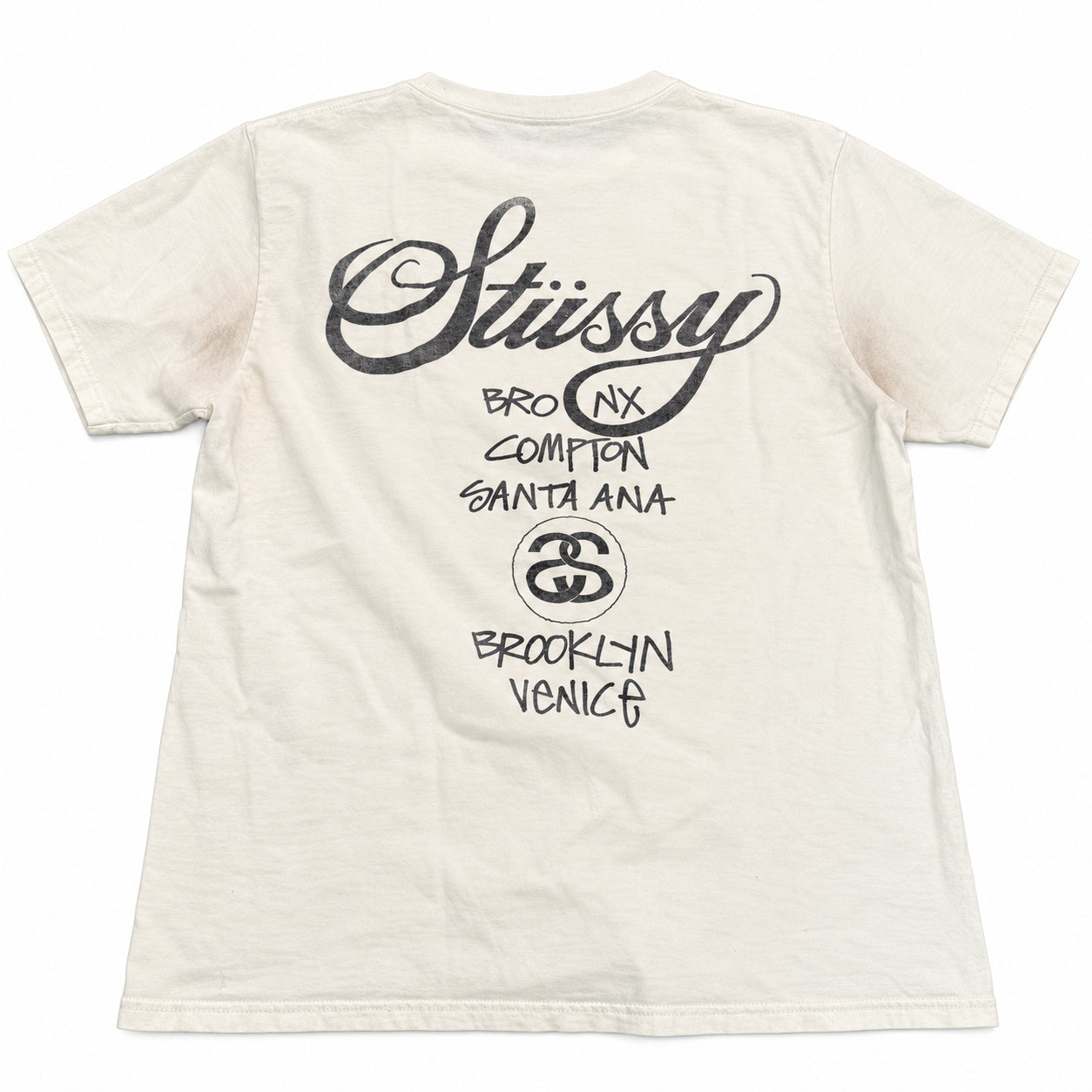 Pre-Owned Stussy Tour Tee White
