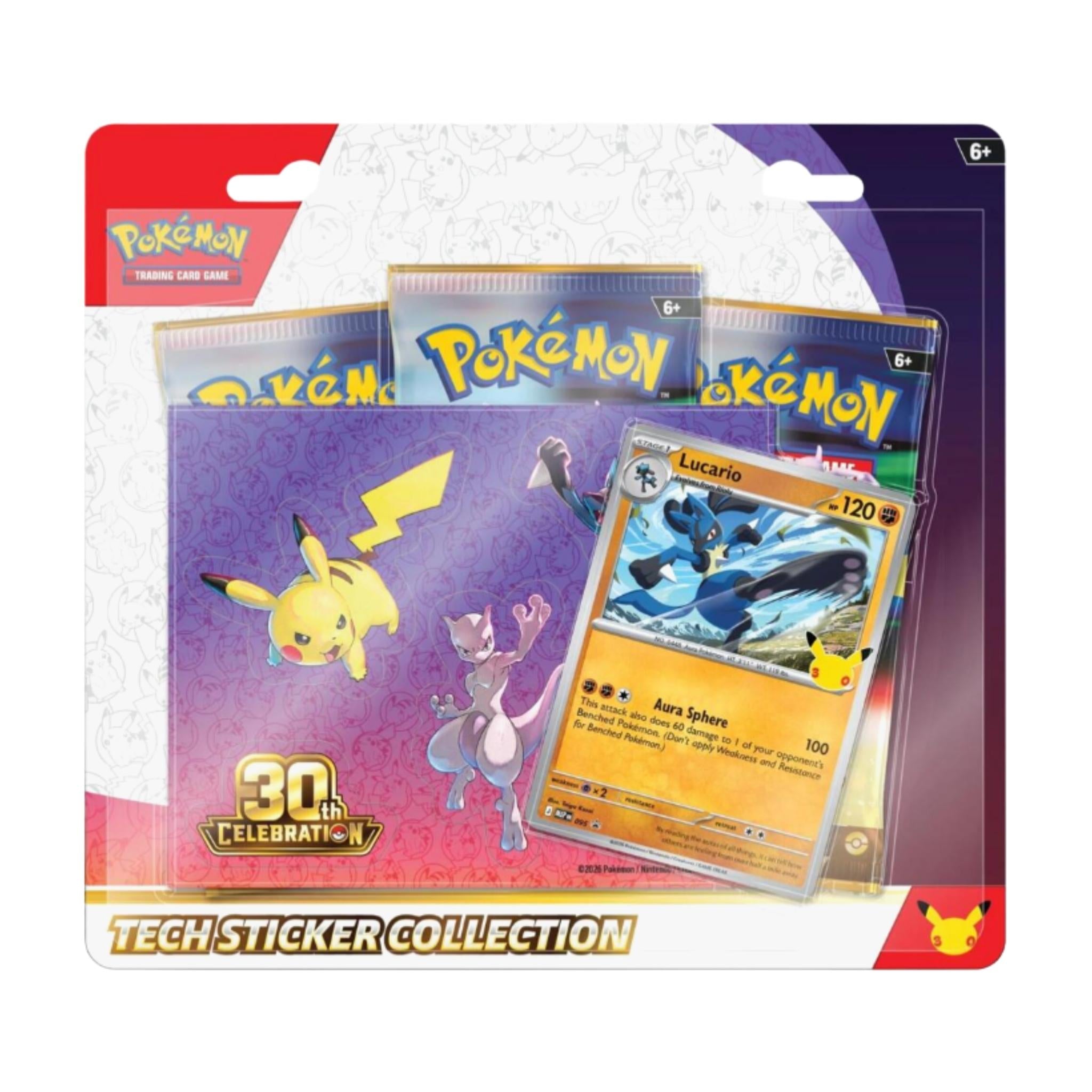 Pokemon 30th Tech Sticker Collection [Lucario]