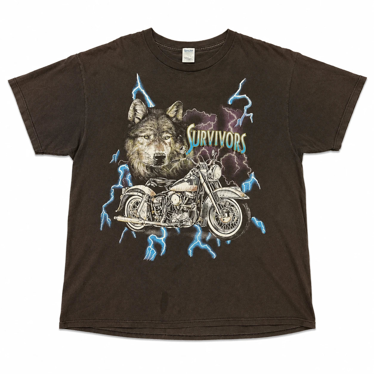 (FINAL SALE) VINTAGE USA Thunder Wolf Survivors T-Shirt