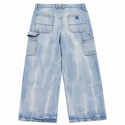 UNDS Online Light Wash Denim Double-Knee Jeans