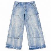 UNDS Online Light Wash Denim Double-Knee Jeans
