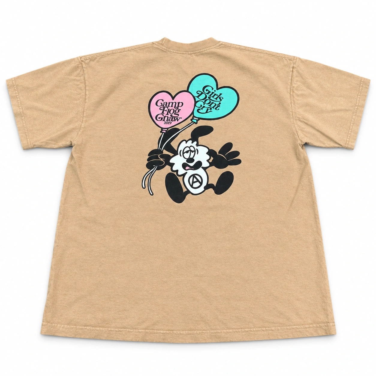 Pre-Owned Verdy Girls Don't Cry Camp Flog Gnaw Tee Brown