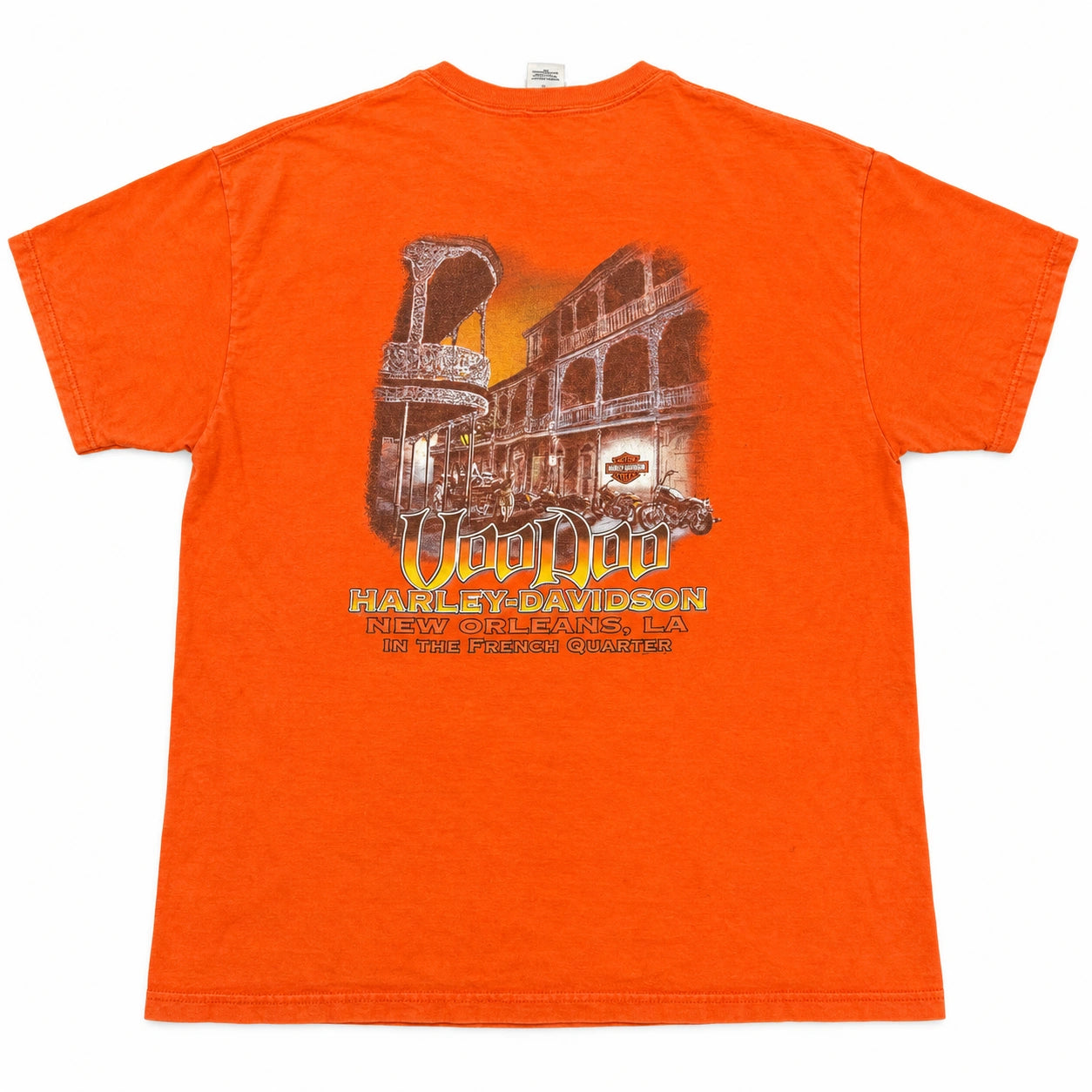 (FS) Vintage Harley Davidson Voodoo Tee Orange